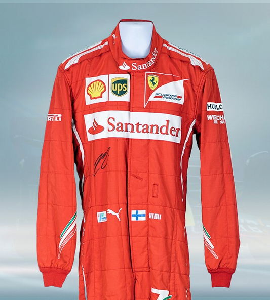 2014 Kimi Raikkonen Race Ferrari F1 Suit