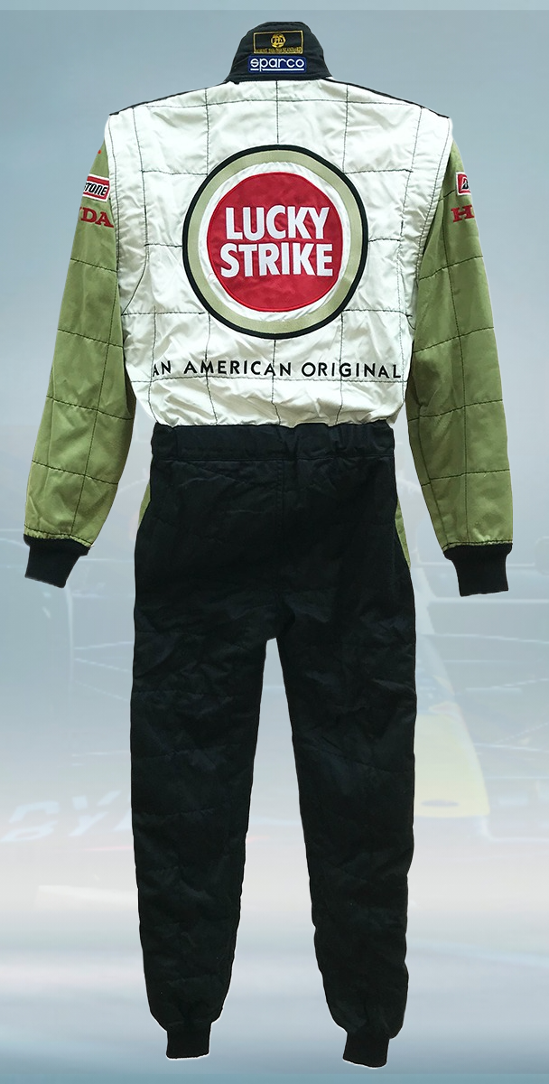 2001 Darren Manning Lucky Strike BAR F1 Suit