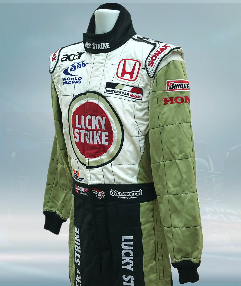 2001 Darren Manning Lucky Strike BAR F1 Suit