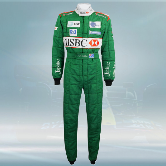 2003 Mark Webber Race Jaguar F1 Suit