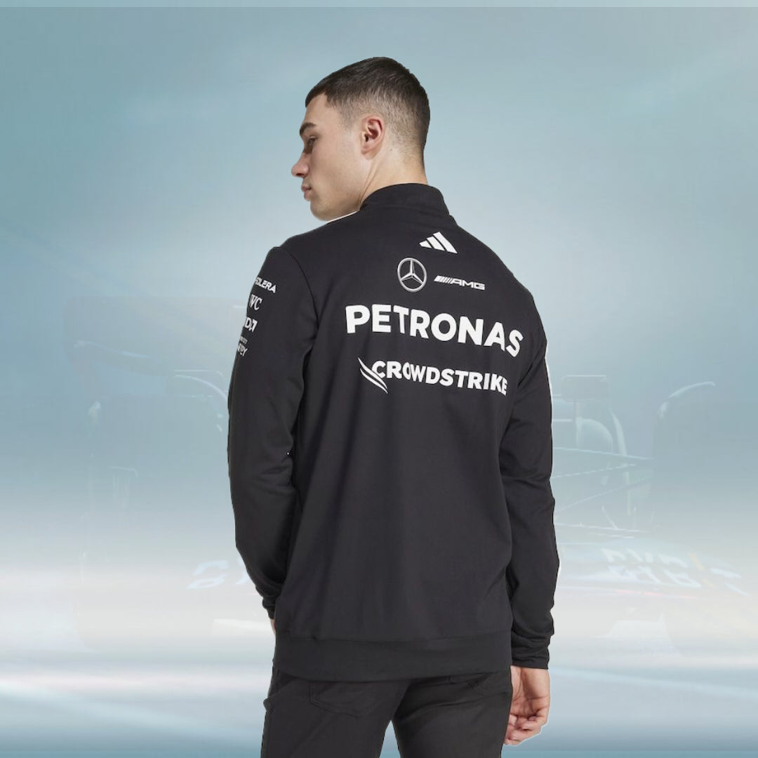 Mercedes AMG Petronas adidas F1 2025 Team 14 Zip Sweat - Black