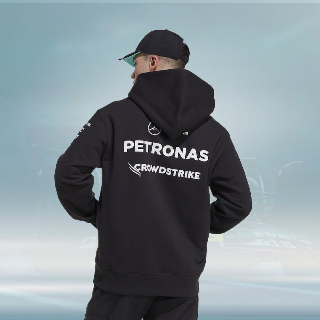 Mercedes AMG Petronas adidas F1 2025 Team Hoodie - Black