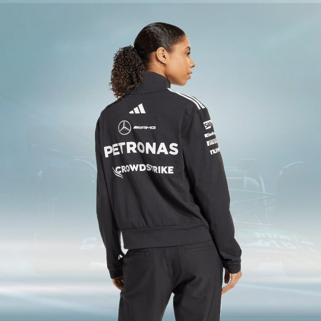Mercedes AMG Petronas adidas F1 2025 Team 14 Zip - Black - Womens