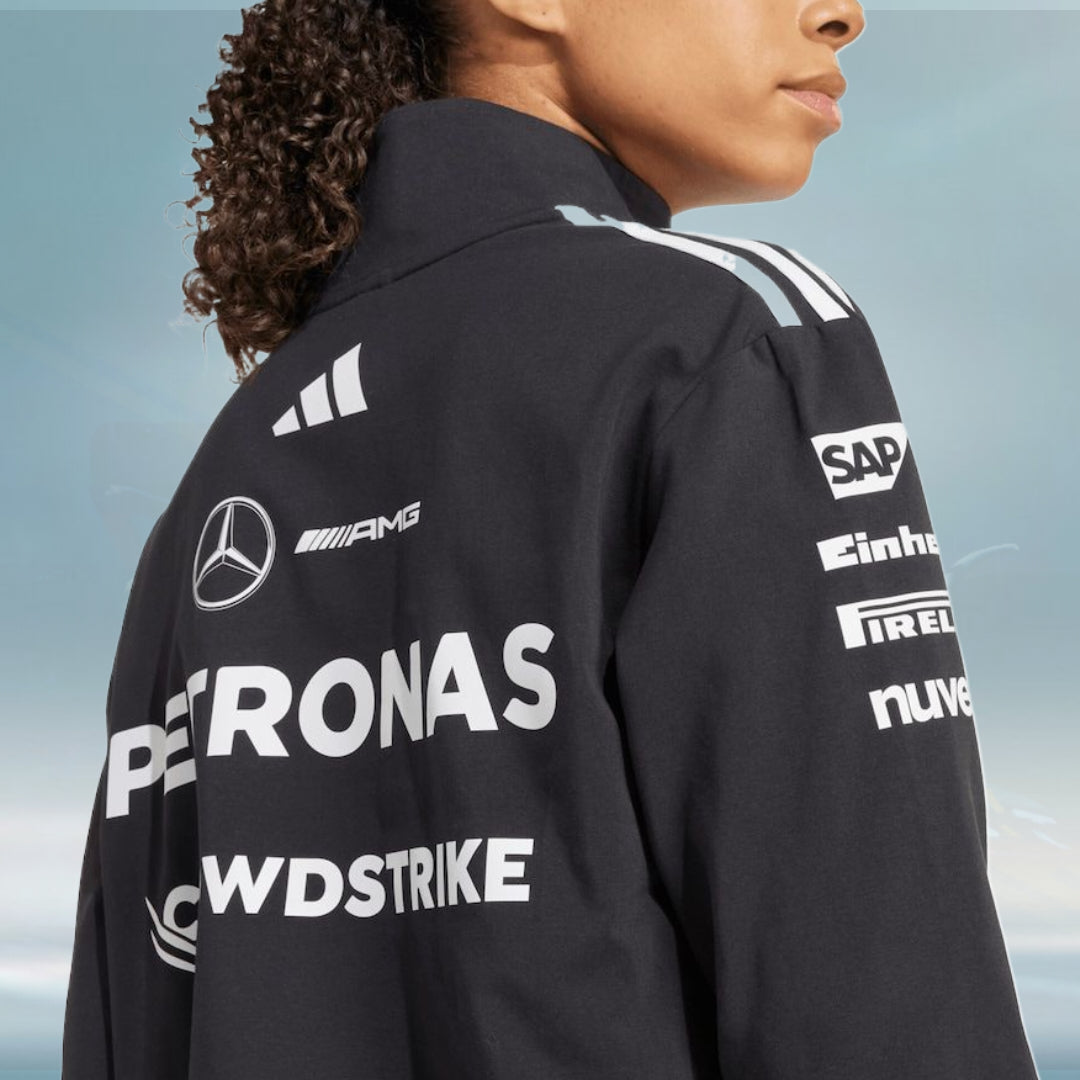 Mercedes AMG Petronas adidas F1 2025 Team 14 Zip - Black - Womens