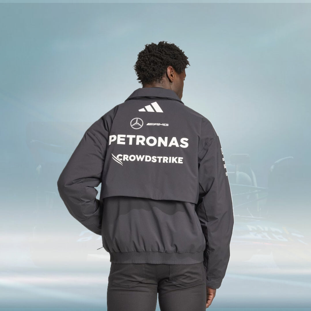 Mercedes AMG Petronas adidas F1 2025 Team Jacket - Black