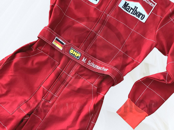 Michael Schumacher 1996 F1 Embroidery Replica racing suit - Rental Sports