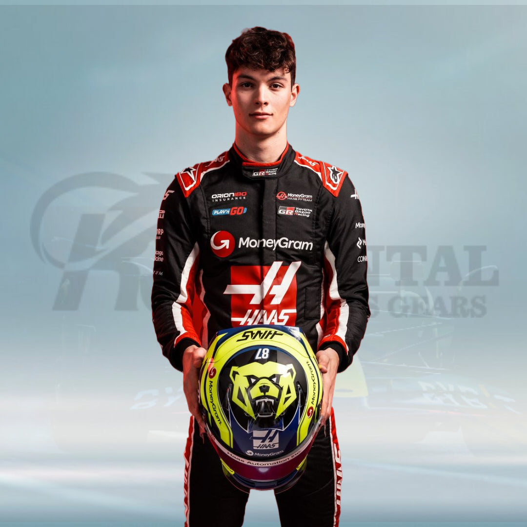 2025 Oliver Bearman MoneyGram Haas F1 Team Race Suit - Rental Sports