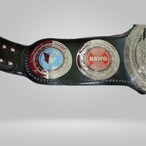 NAWO Mirror Image Tag Team Wrestling Championship Title Belts