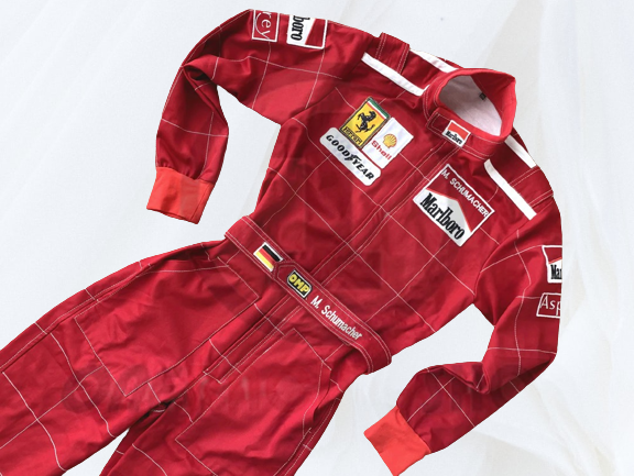 Michael Schumacher 1996 F1 Embroidery Replica racing suit - Rental Sports