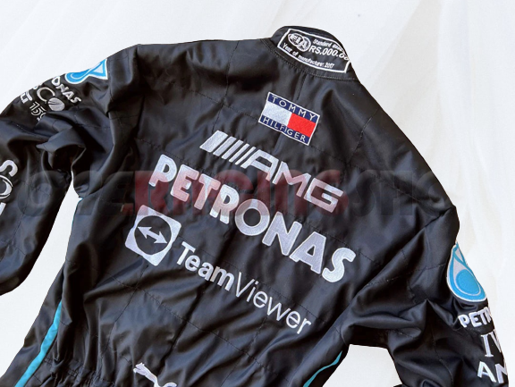 Lewis Hamilton 2022 Racing Suit F1 Mercedes AMG Petronas | F1 Replica Embroidery Race Suit