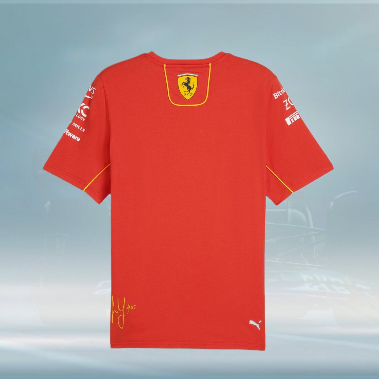 Scuderia Ferrari F1 2024 Carlos Sainz Driver T-shirt - Rental Sports