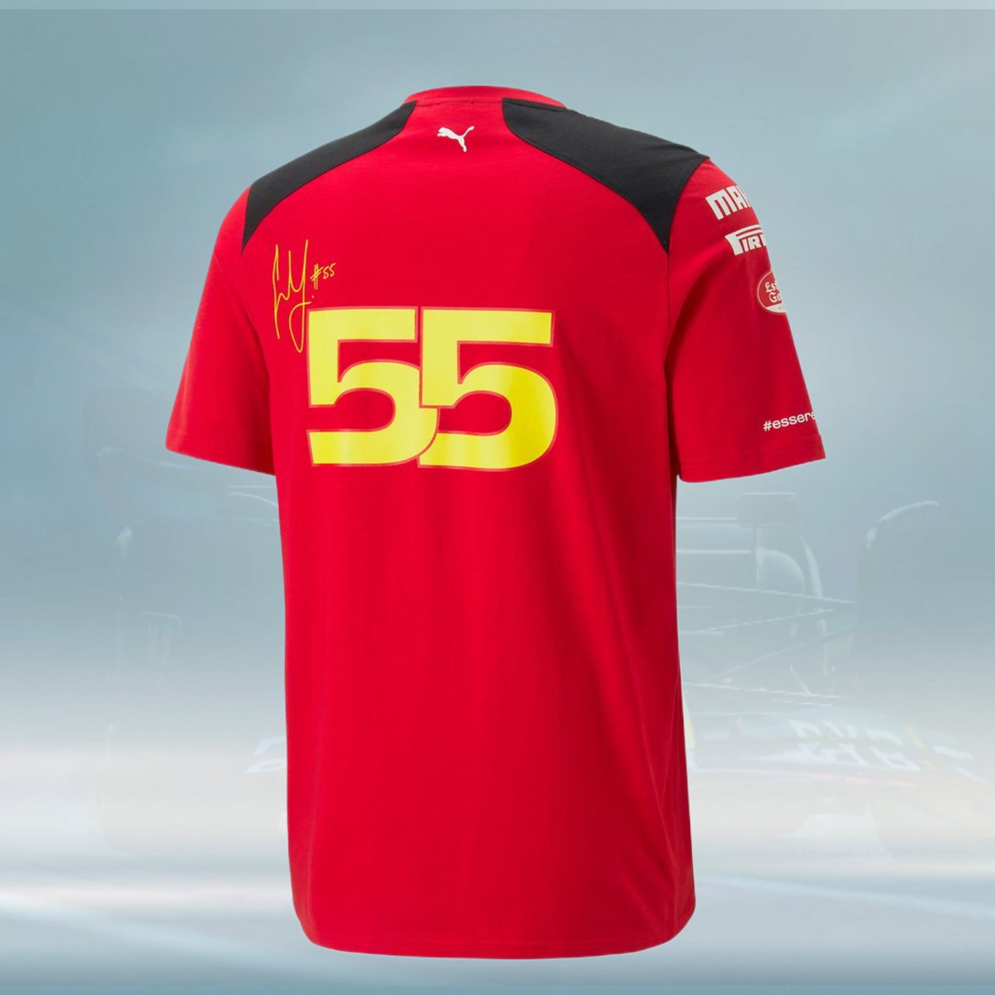 2023 Sainz Team Ferrari F1 Men's T-shirt - Rental Sports