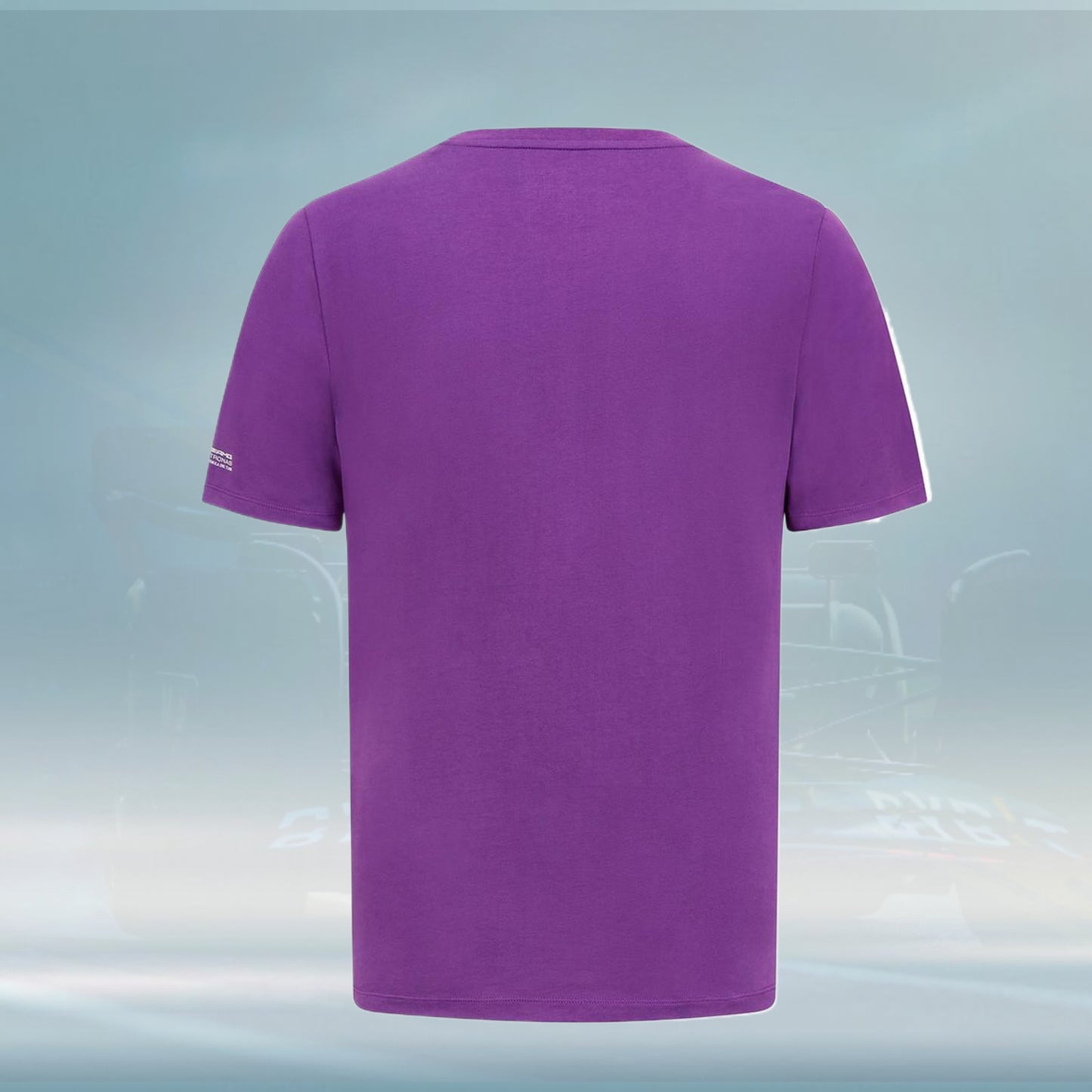 2023 Mercedes Germany AMG F1 Mens Lewis Hamilton Portrait T-shirt Purple - Rental Sports