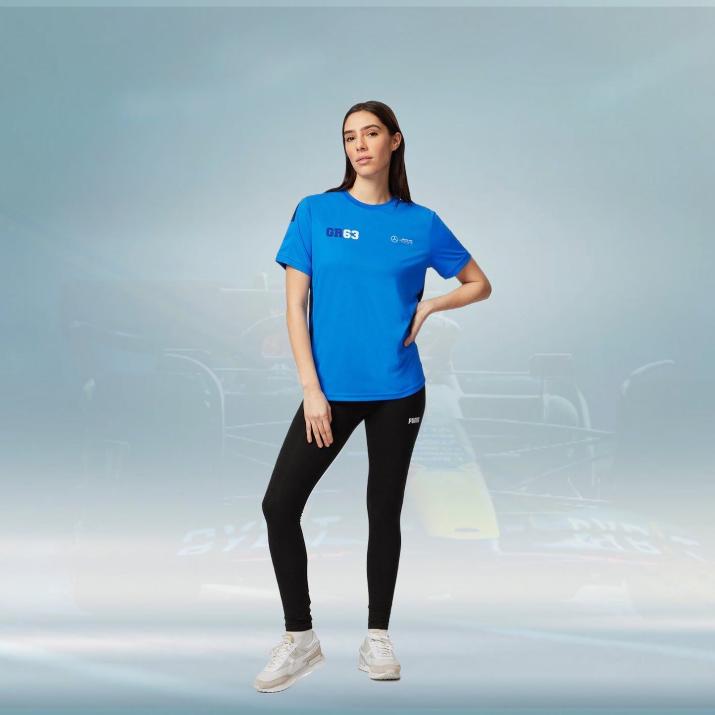 2023 Mercedes Germany AMG F1 Mens George Russell Sports T-shirt - Rental Sports