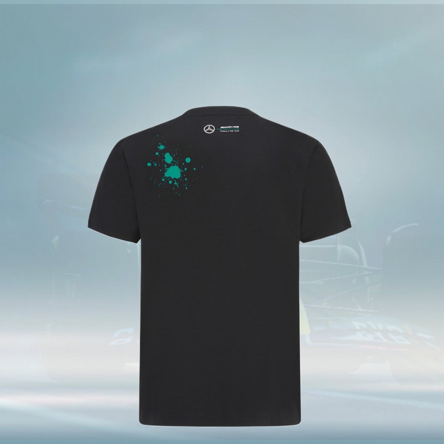 2022 Mercedes AMG F1 Mens George 63 T-shirt Black - Rental Sports