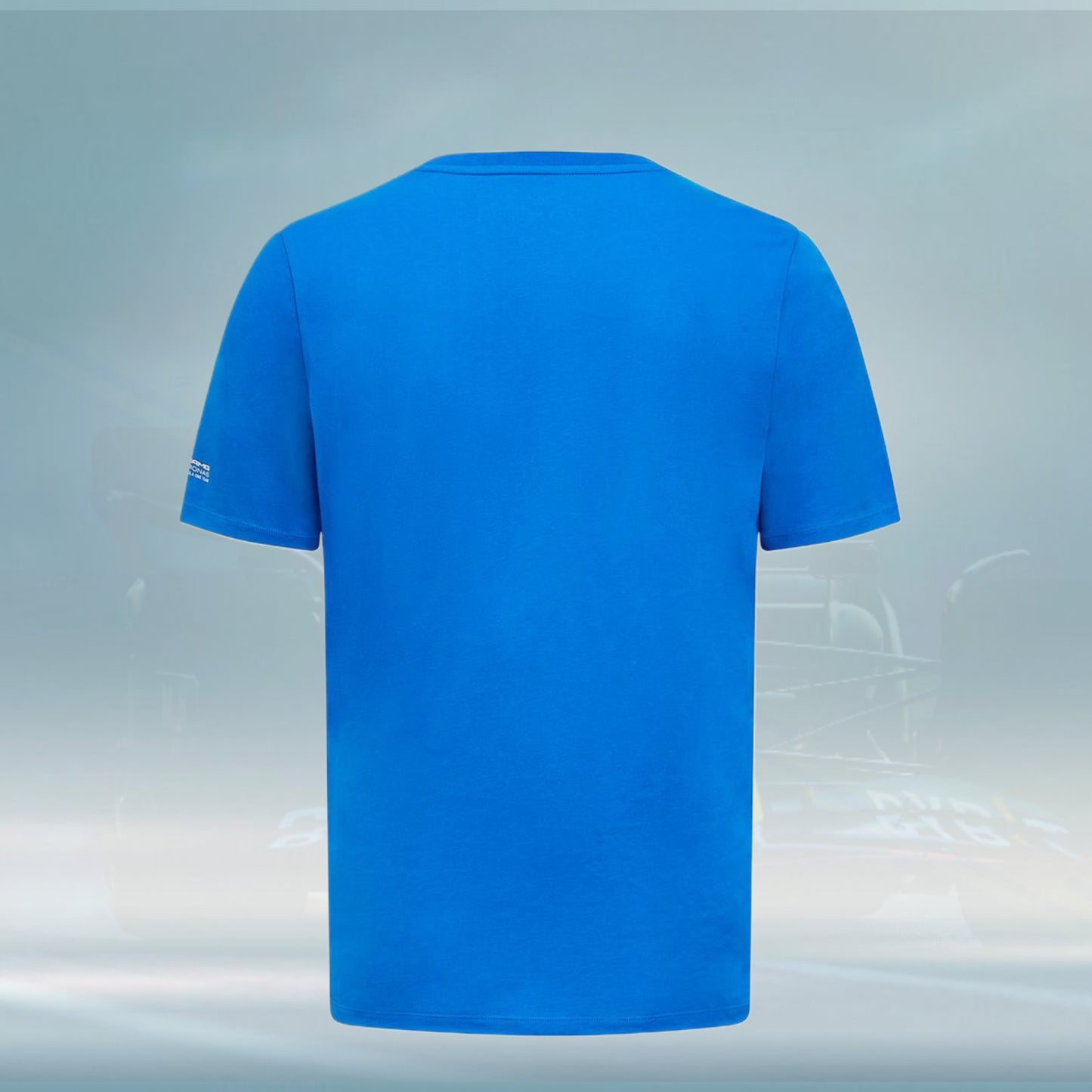 2023 Mercedes Germany AMG F1 Mens George Russell Portrait T-shirt Blue - Rental Sports