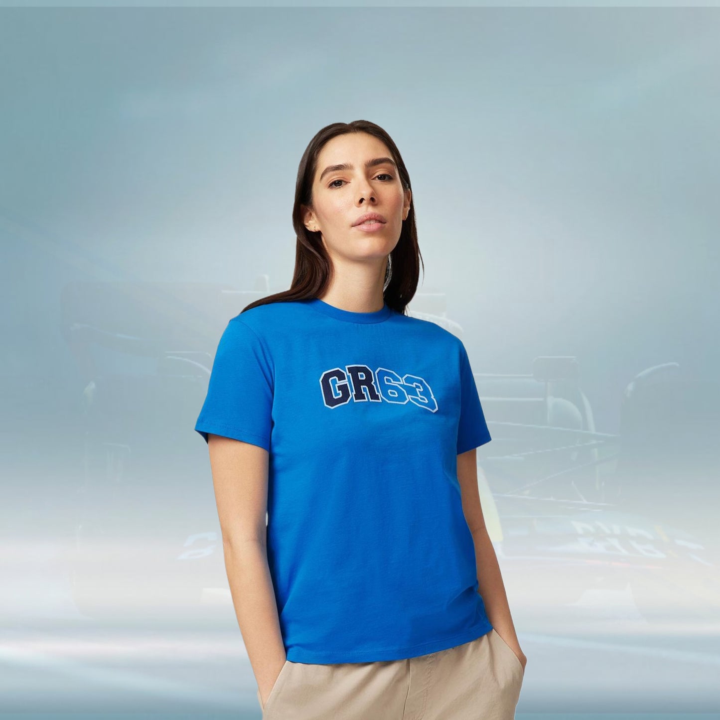 2023 Mercedes AMG Germany F1 Ladies George Russell Logo T-shirt - Rental Sports