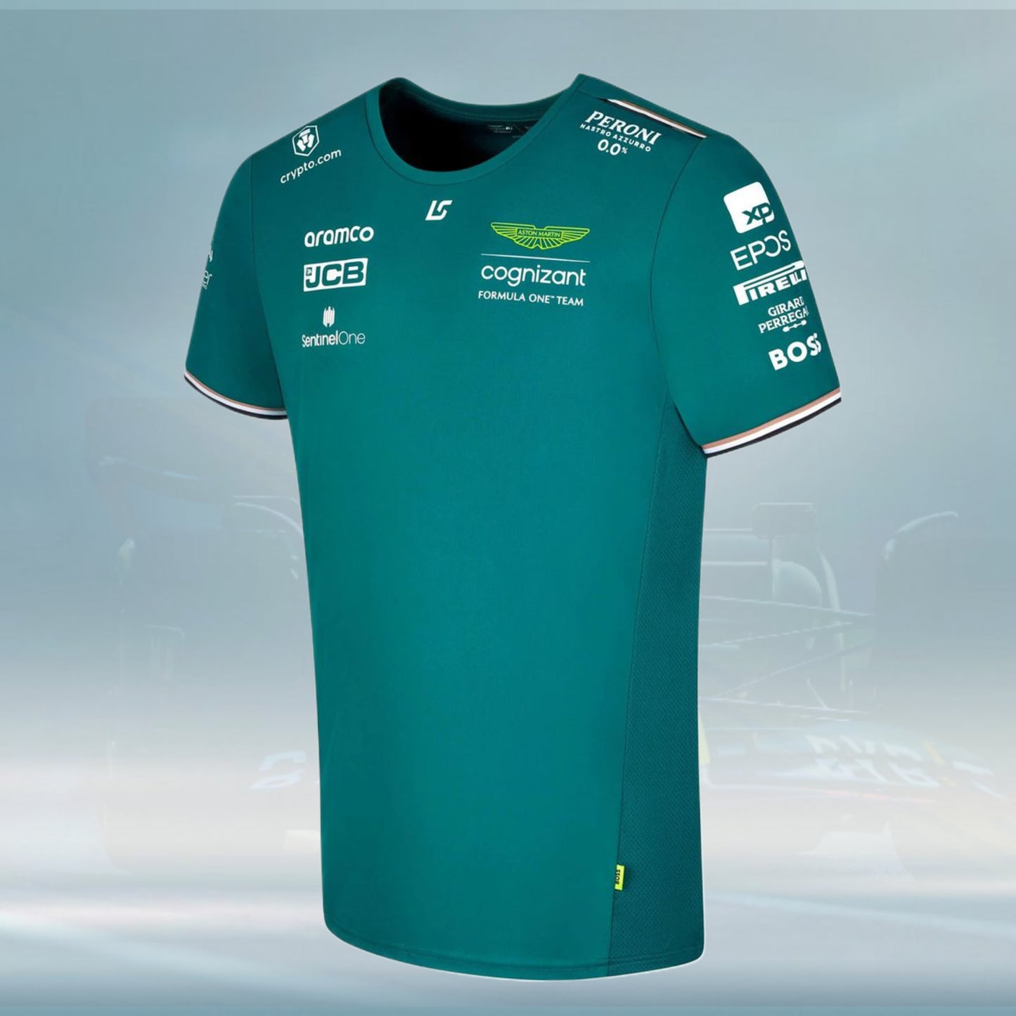 2023 Aston Martin UK F1 Mens Stroll Team T-shirt - Rental Sports