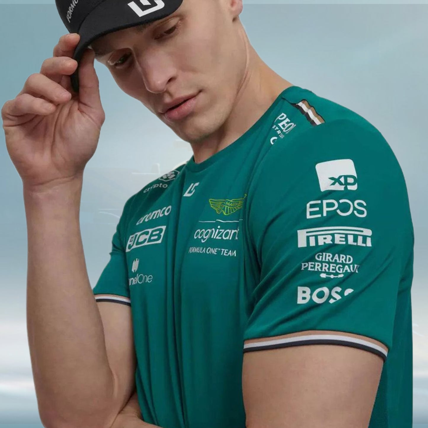 2023 Aston Martin UK F1 Mens Stroll Team T-shirt - Rental Sports