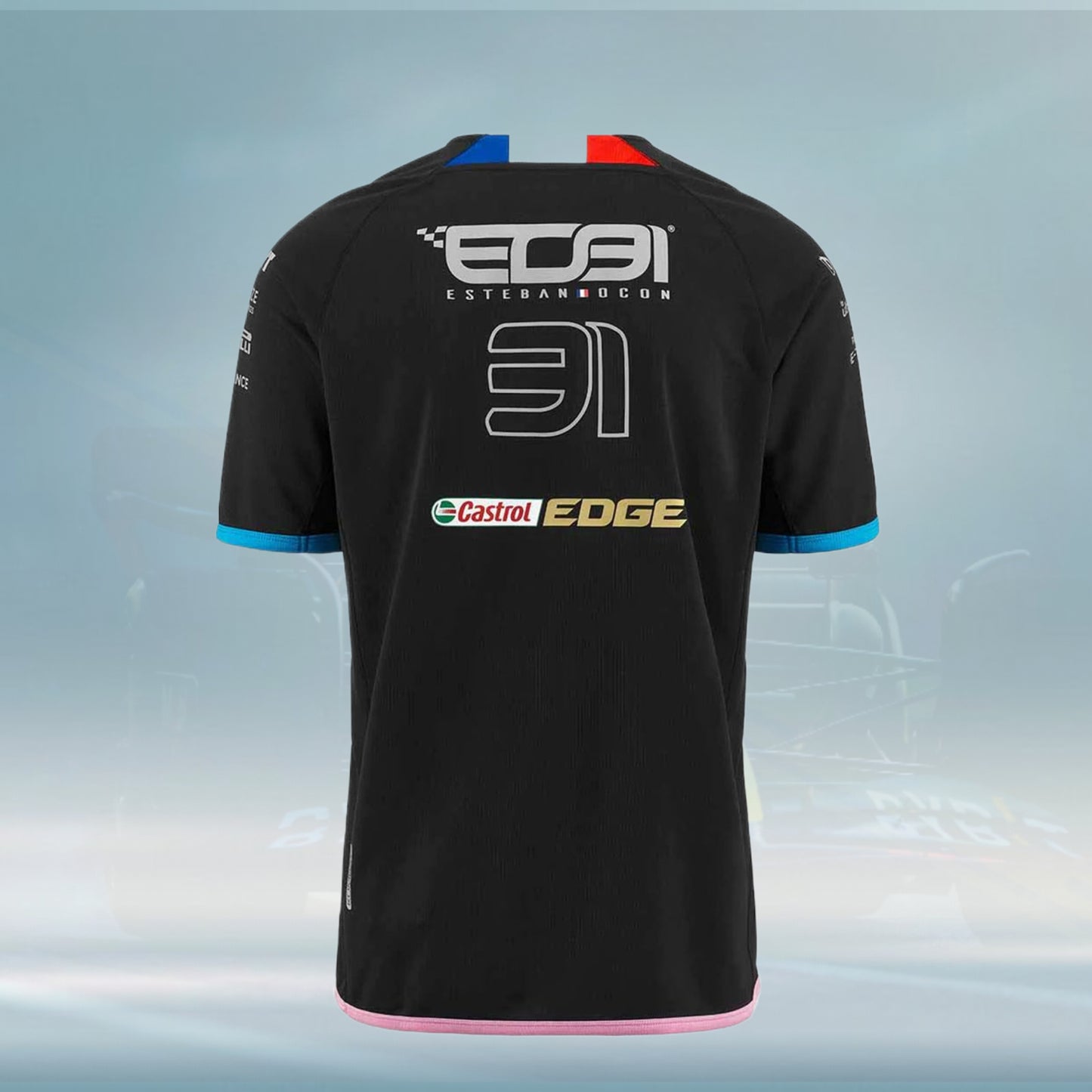 2023 Team T-shirt Ocon Team black Alpine Racing F1 - Rental Sports