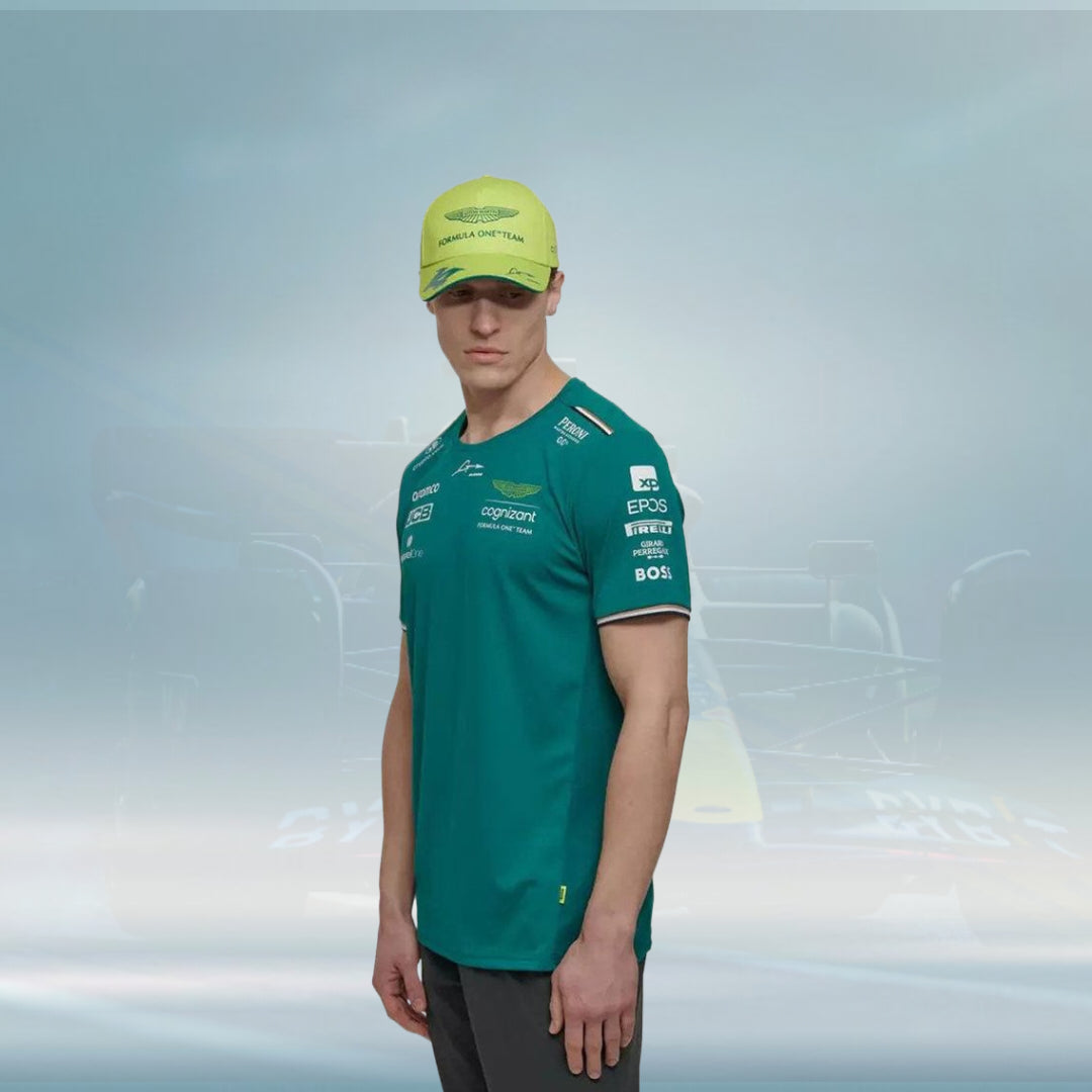 Copy of 2023 Aston Martin UK F1 Mens Alonso Team T-shirt - Rental Sports