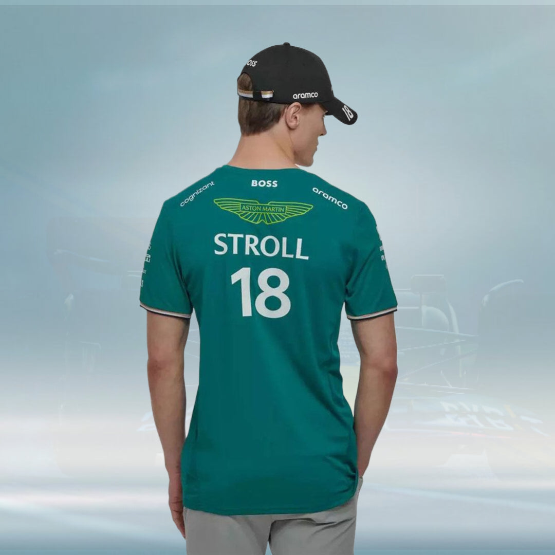 Copy of 2023 Aston Martin UK F1 Mens Alonso Team T-shirt - Rental Sports