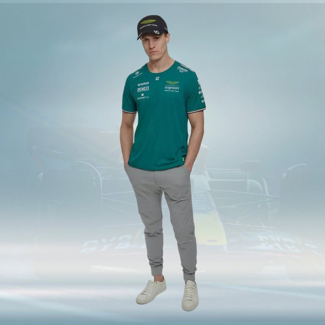 Copy of 2023 Aston Martin UK F1 Mens Alonso Team T-shirt - Rental Sports