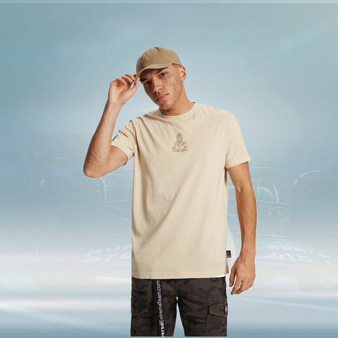Dakar DKR D 0523 beige Mens T-shirt - Rental Sports