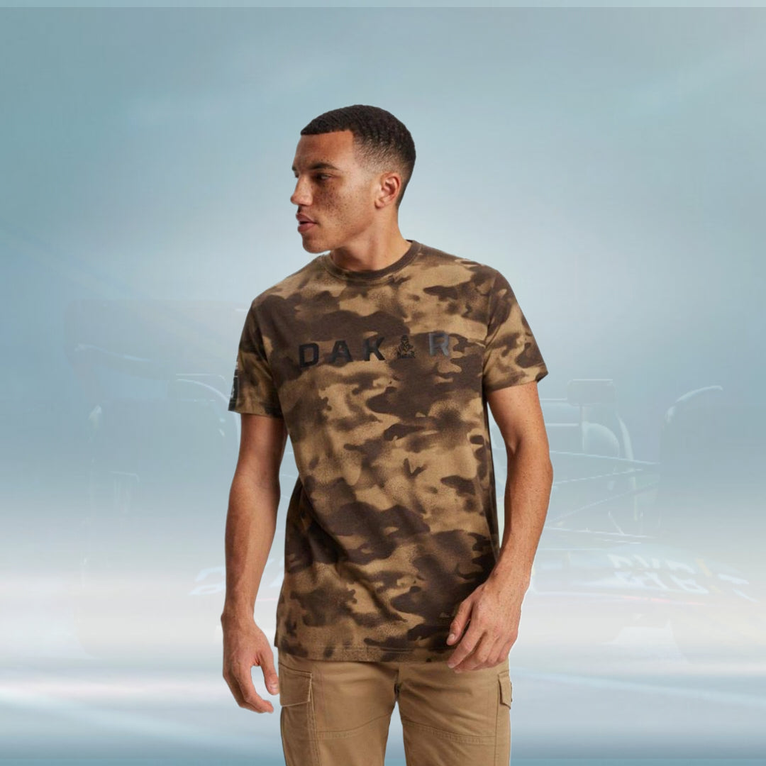 Dakar DKR D 0723 khaki Mens T-shirt - Rental Sports