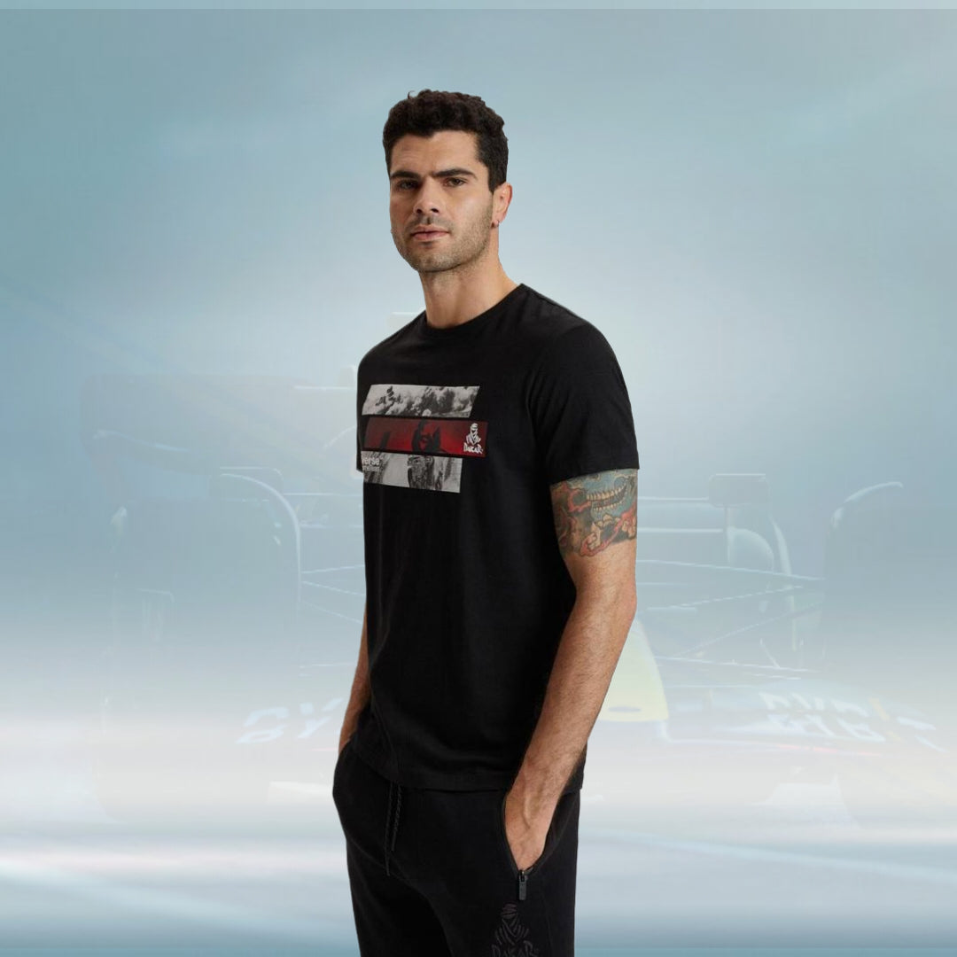 Dakar DKR S 0223 Mens T-shirt black - Rental Sports