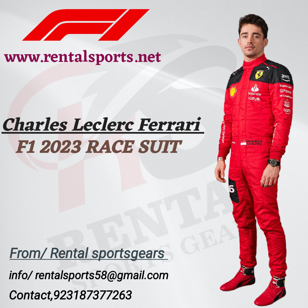 F1 Charles Leclerc Ferrari 2023 Suit Race Suit - Rental Sports