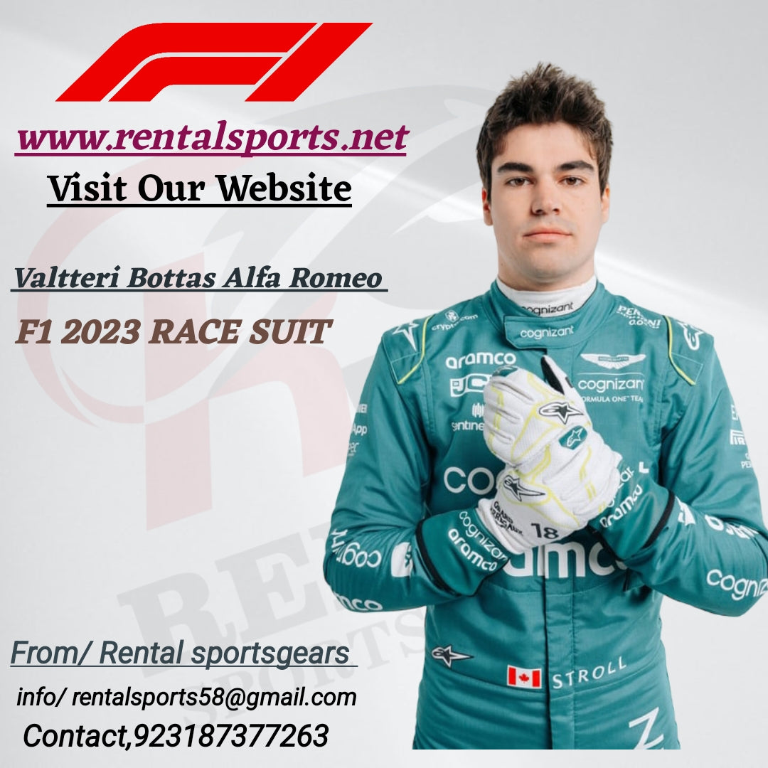 Lance Stroll Aston Martin 2023 Suit Printed F1 Race Suit - Rental Sports