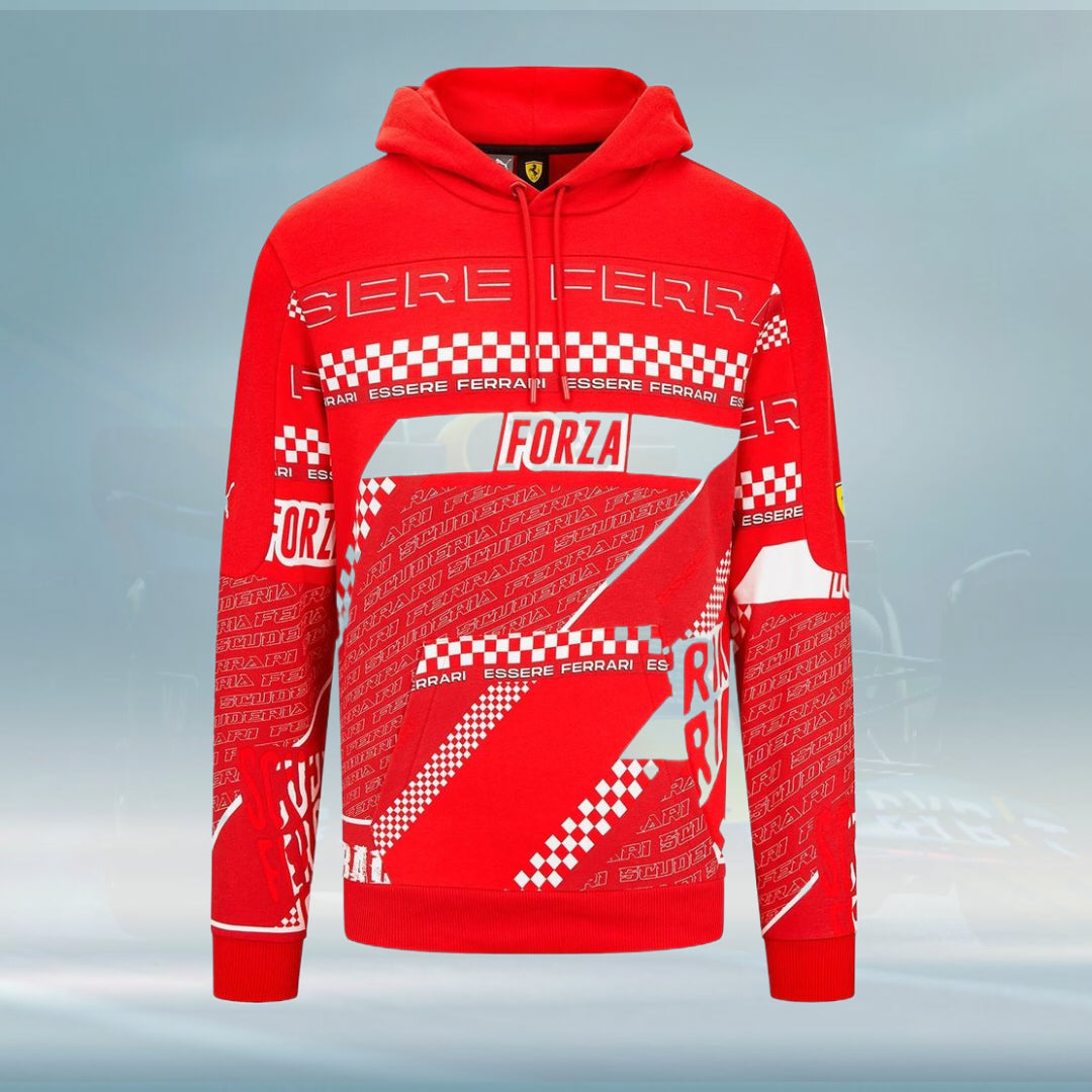 2023 Ferrari F1 Men's Hoodie Graphic Sweatshirt - Rental Sports