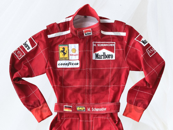 Michael Schumacher 1996 F1 Embroidery Replica racing suit - Rental Sports