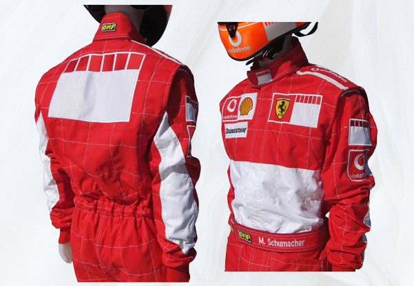 Michael Schumacher 2006 BAR CODE Embroidery racing suit / Ferrari F1 - Rental Sports