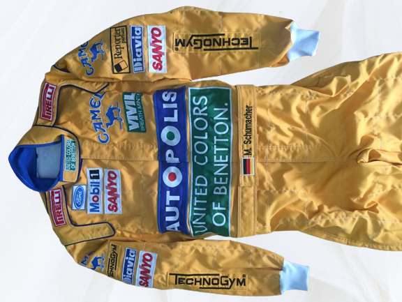 F1 Michael Schumacher 1992 Embroidered race suit | F1 Replica Embroidery Race Suit - Rental Sports