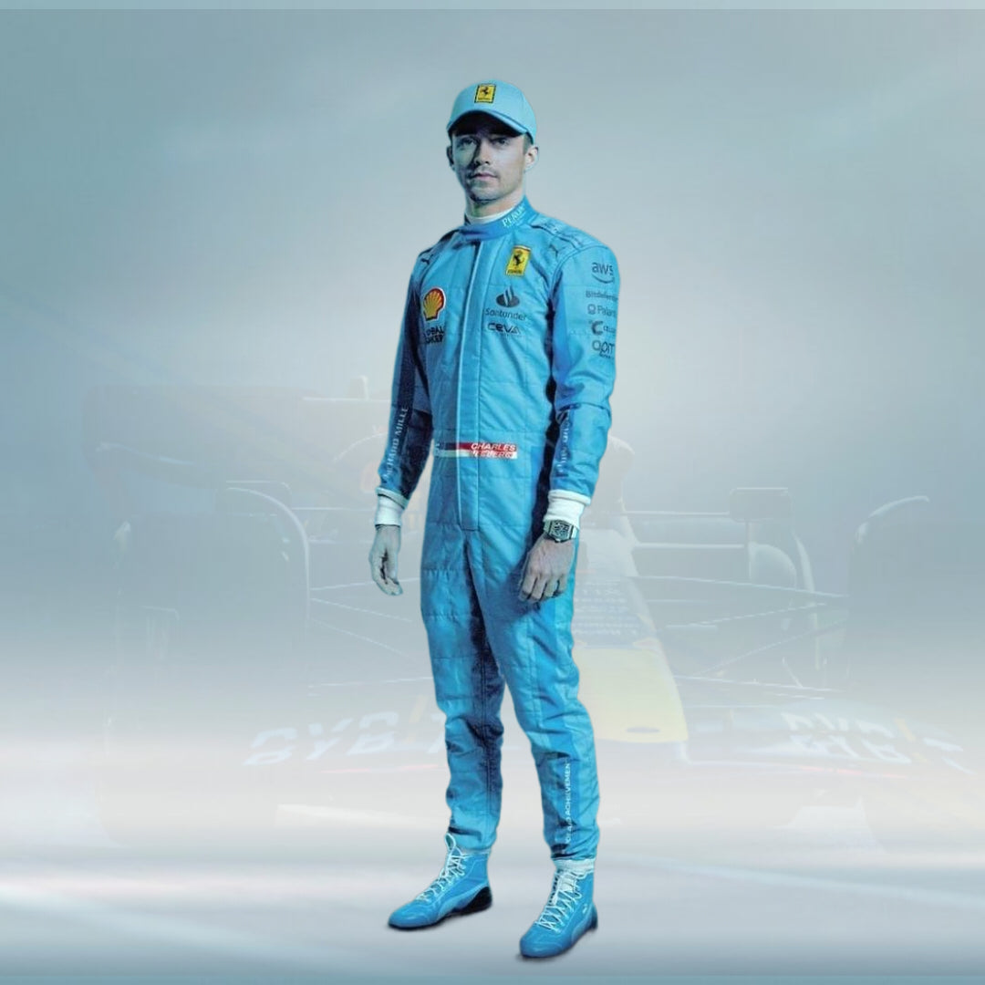 Miami Grand Prix 2024 F1 Scuderia Ferrari Race Suit Carlos & Charles - Rental Sports