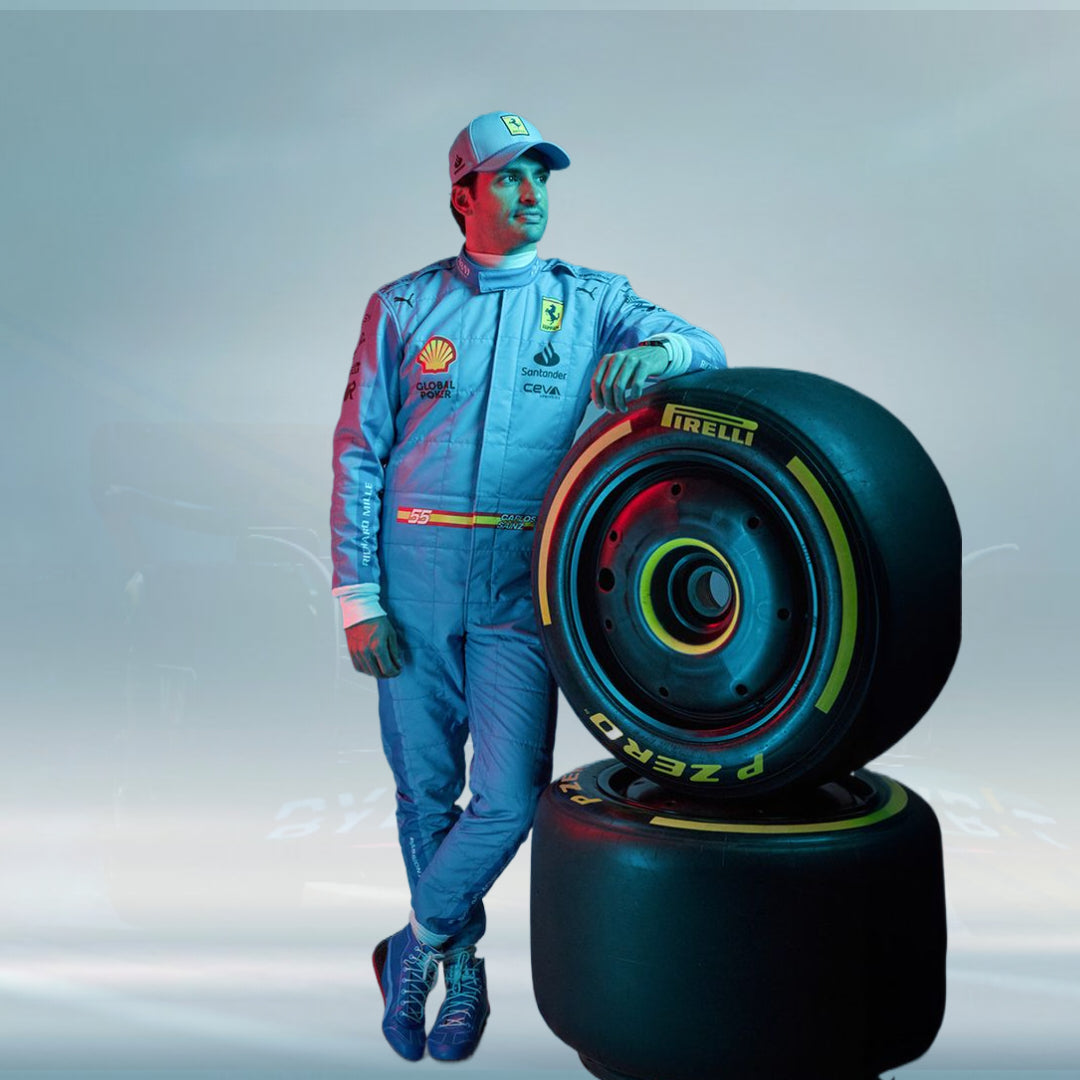 Miami Grand Prix 2024 F1 Scuderia Ferrari Race Suit Carlos & Charles - Rental Sports
