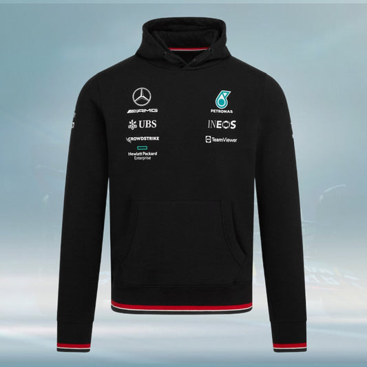2022 Men's Hoodie Team Black Mercedes AMG F1