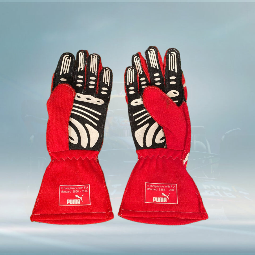 2014 Fernando Alonso Race Scuderia Ferrari F1 Gloves - F1 Replica Gloves - Rental Sports