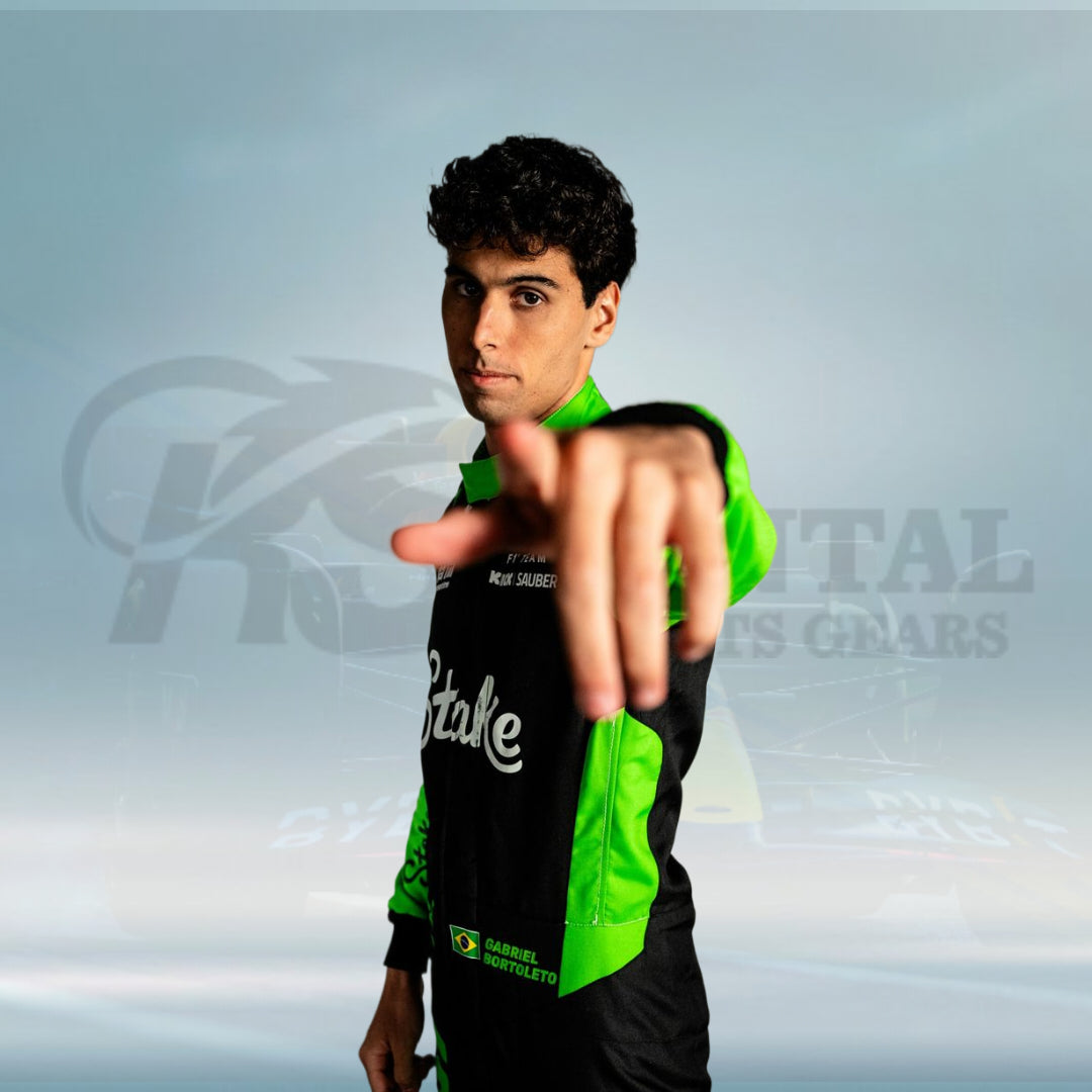 2025 Gabriel Bortoleto Kick Sauber Stake F1 Team Racing Suit