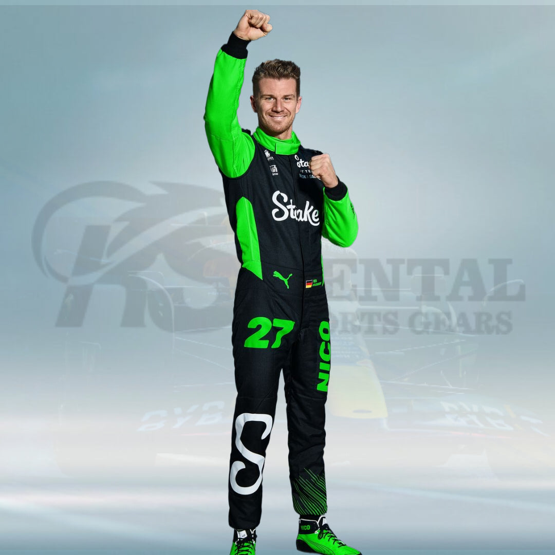2025 Nico Hulkenberg Kick Sauber Stake F1 Team Racing Suit