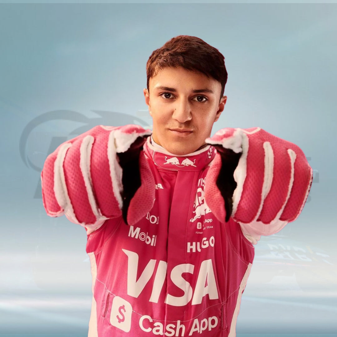 Isack HadjarF1 Race Suit Visa Cash App RB 2025 Miami gp