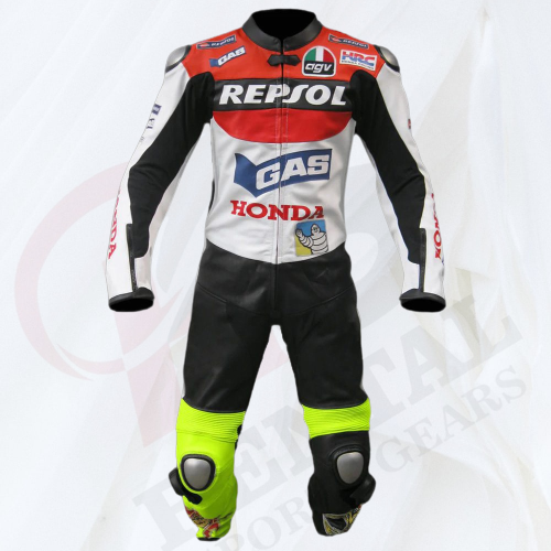 Valentino Rossi Honda Repsol Motorcycle Race Leather Suit 2003 - Rental Sports