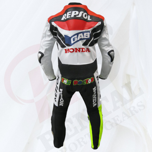 Valentino Rossi Honda Repsol Motorcycle Race Leather Suit 2003 - Rental Sports