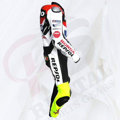 Valentino Rossi Honda Repsol Motorcycle Race Leather Suit 2003 - Rental Sports
