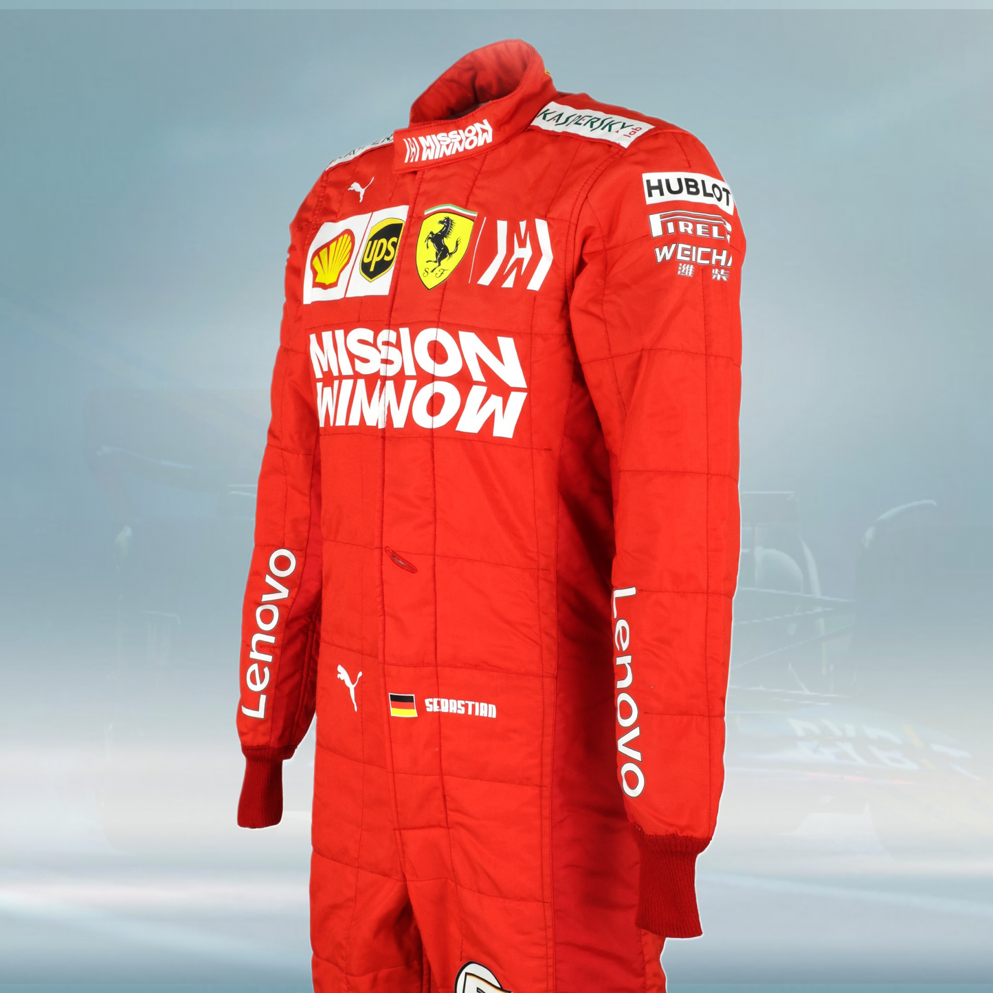 2019 Sebastian Vettel Brazilian GP Scuderia Ferrari F1 Suit