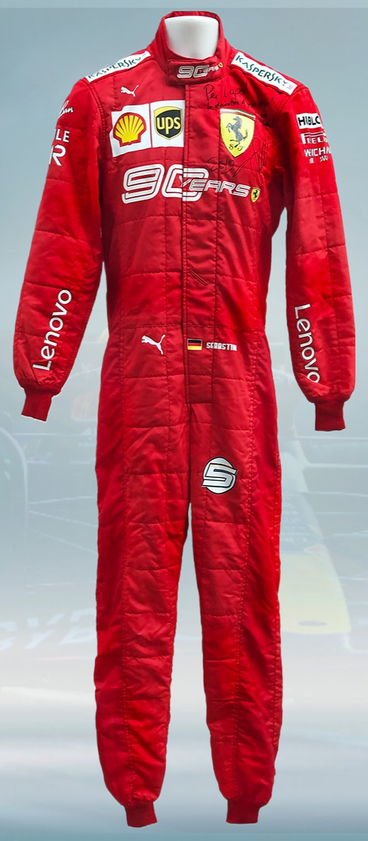 2019 Sebastian Vettel Race ’90 Years’ Scuderia Ferrari F1 Suitt