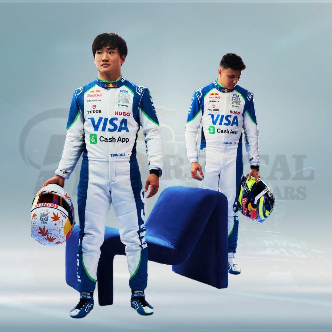 2025 Isack Hadjar Visa Cash App RB F1 Racing Suit - Rental Sports