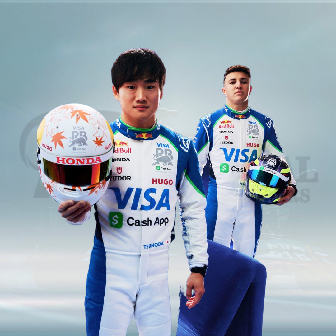2025 Isack Hadjar Visa Cash App RB F1 Racing Suit - Rental Sports